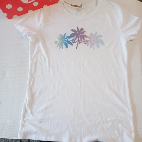 Victoria's Secret PINK Tropical Print Everyday T-shirt Size Medium - Picture 5 of 5
